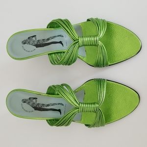 NWOT - Belle Sigerson Morrison Rodeo Green Sandals